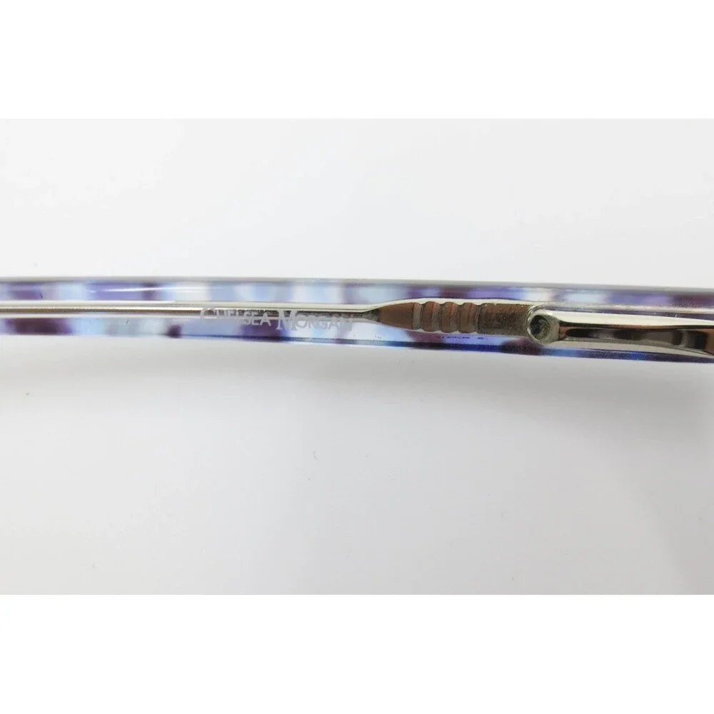 Chelsea Morgan Eyeglasses CM 20212 GR/BL Blue Purple Tortoise Square Frames